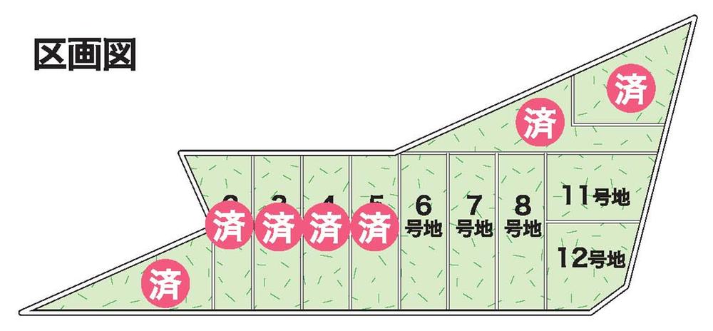 Compartment figure. 33,600,000 yen, 4LDK, Land area 88.14 sq m , Building area 96.26 sq m 6 No. land