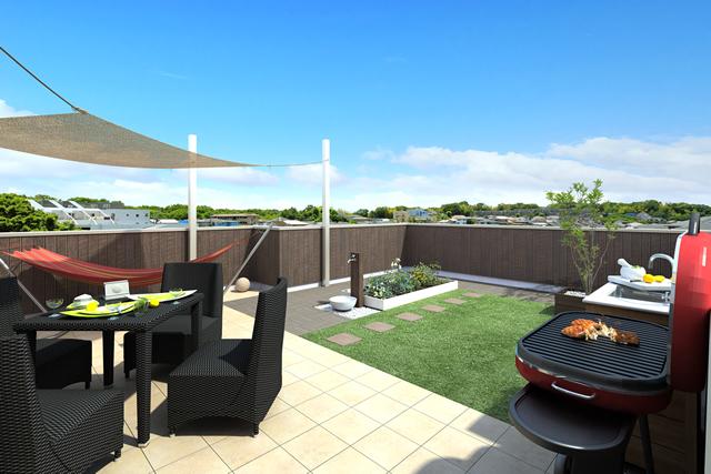 Living. Plan kitchen garden to enjoy the rooftop plan (3) slow life