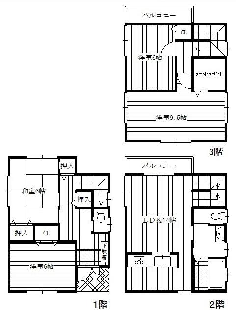 Floor plan. 25,800,000 yen, 4LDK, Land area 75.15 sq m , Building area 105.16 sq m