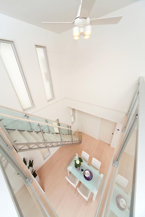 Building plan example (introspection photo). Bright and airy atrium living (local No. 7 land model house / June 2012 shooting)