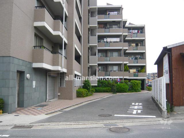 Parking lot. Parking entrance