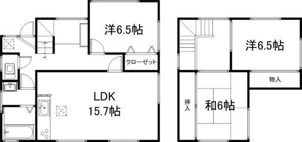 Floor plan. 10.8 million yen, 3LDK, Land area 372.96 sq m , Building area 101.81 sq m