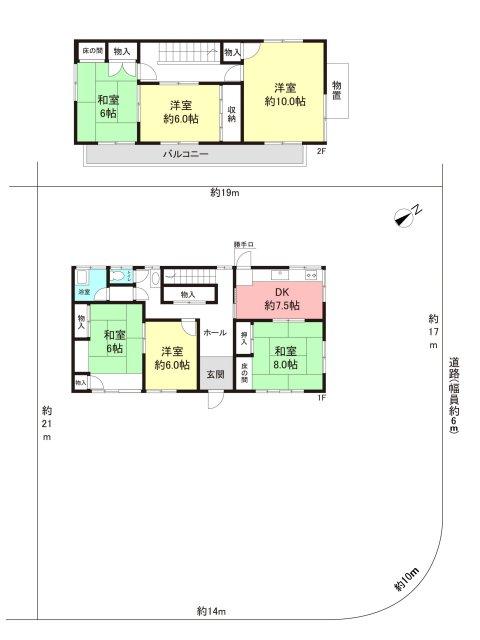 Floor plan. 39,900,000 yen, 6DK, Land area 426.04 sq m , Building area 138 sq m