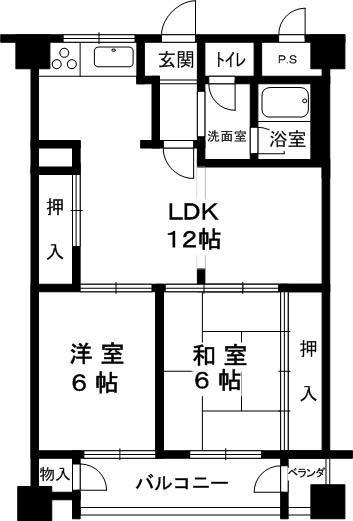 Floor plan. 2DK, Price 10.9 million yen, Occupied area 60.88 sq m