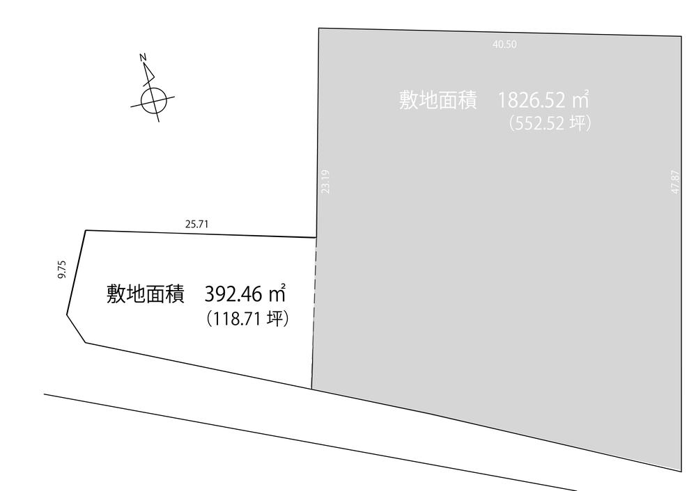 Compartment figure. Land price 100 million 35.3 million yen, Land area 392.46 sq m