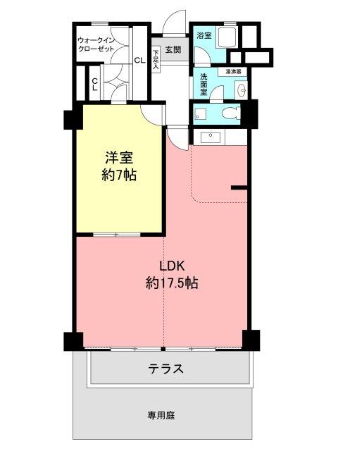 Floor plan. 1LDK + S (storeroom), Price 14.3 million yen, Footprint 66 sq m
