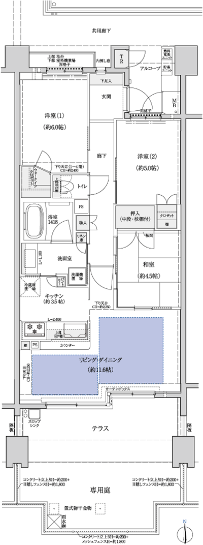 Floor: 3LDK, the area occupied: 70.8 sq m, Price: 21.8 million yen