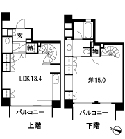 Floor: 1LDK, occupied area: 73.45 sq m, Price: 57.9 million yen