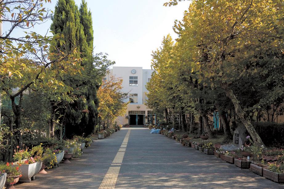 Junior high school. It has a wide ground and gymnasium, which I do not think 1660m urban school until the Municipal Tide junior high school, H21 ~ It is very beautiful since the renovation of the school building in 2010. 