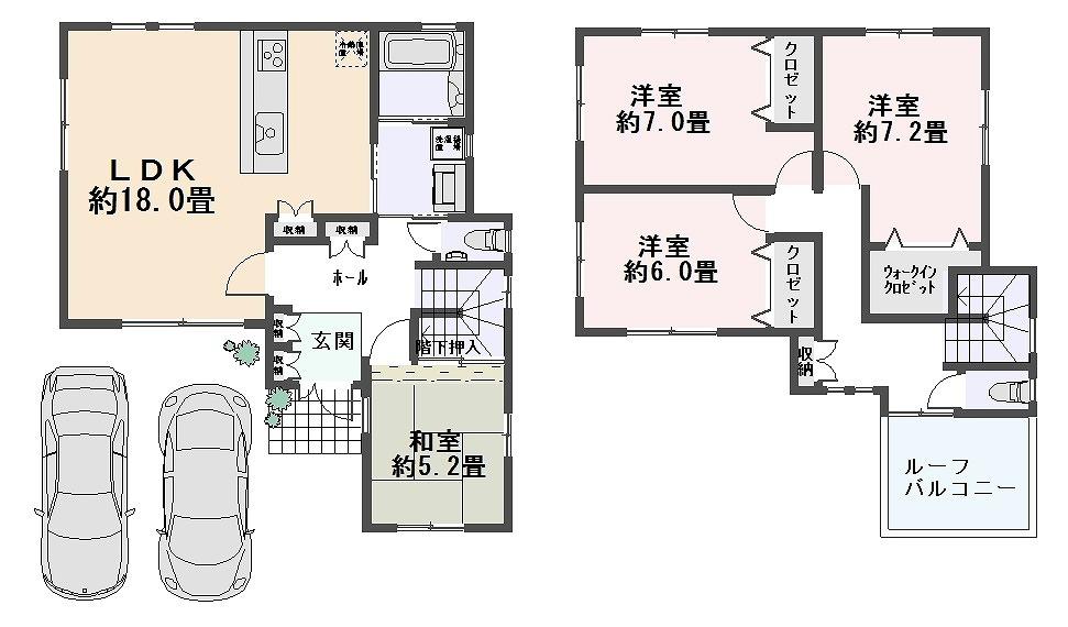 Other building plan example. Building plan example (B No. land) Building Price      Ten thousand yen, Building area 109.62 sq m