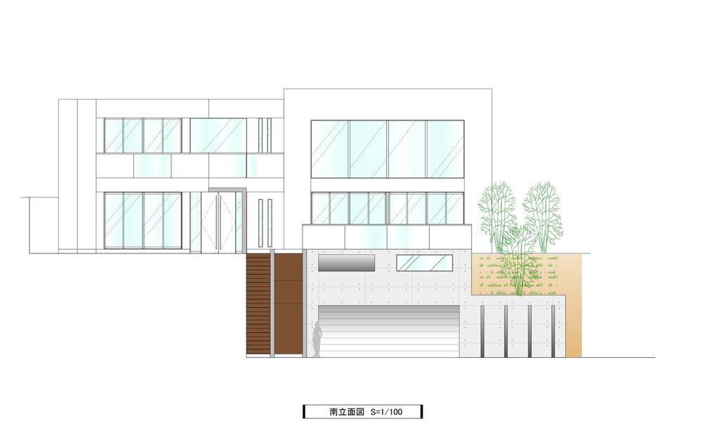 Other building plan example. Facing south ・ Elevation