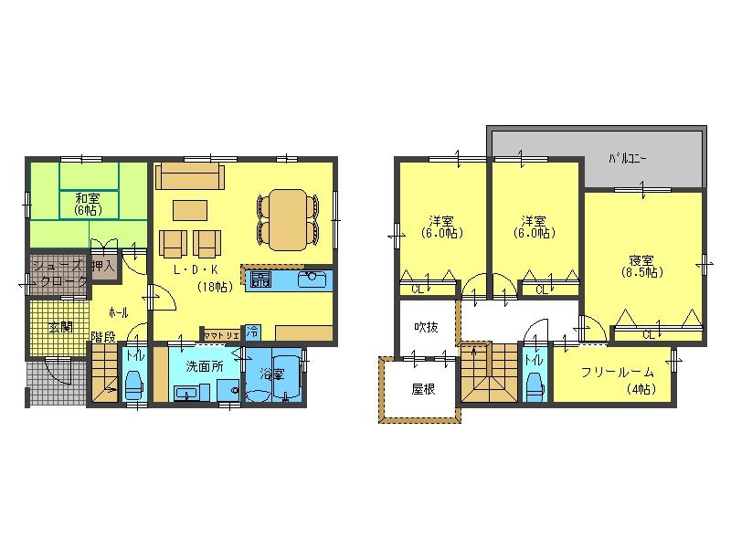 Building plan example (floor plan). Floor plan drawings