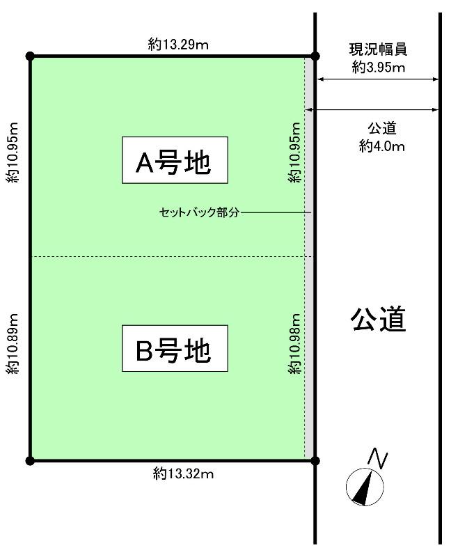 Compartment figure. Land price 46,800,000 yen, Land area 145.63 sq m