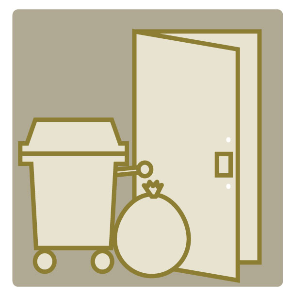 Variety of services.  [Dust shooter Service] Just leave out the front of the entrance of each residence there is no need to bring up the trash storage ※ There is a specified date and time and the time of recovery (PICT)