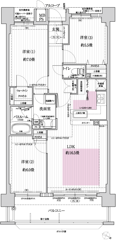 Floor: 3LDK, occupied area: 75.27 sq m, Price: 39,600,000 yen ・ 40,600,000 yen