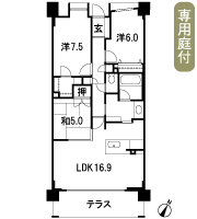 Floor: 3LDK, occupied area: 80.03 sq m, Price: 40.8 million yen