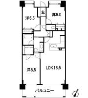 Floor: 3LDK, occupied area: 85.31 sq m, Price: 46,200,000 yen ・ 47,500,000 yen