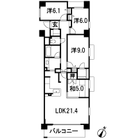Floor: 4LDK, occupied area: 105.55 sq m, Price: 56,200,000 yen ・ 59,200,000 yen