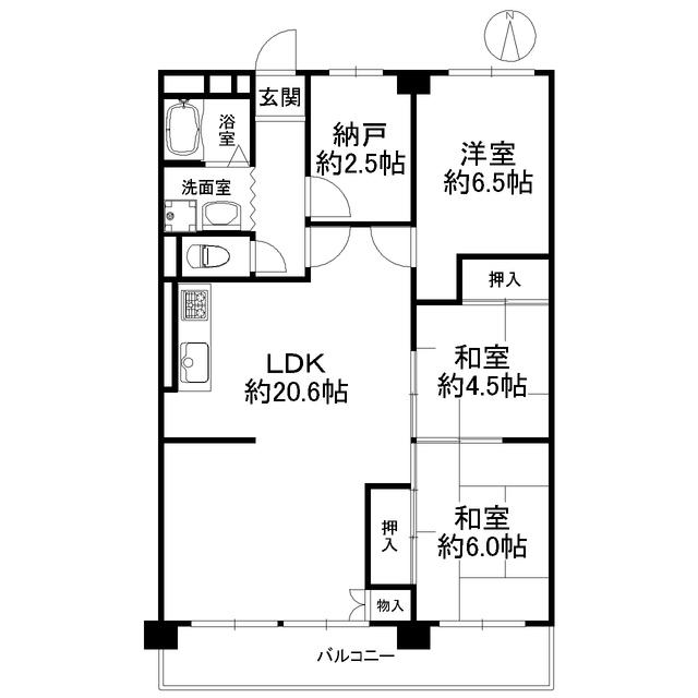 Floor plan. 3LDK + S (storeroom), Price 18,800,000 yen, Occupied area 86.93 sq m , Balcony area 10.53 sq m