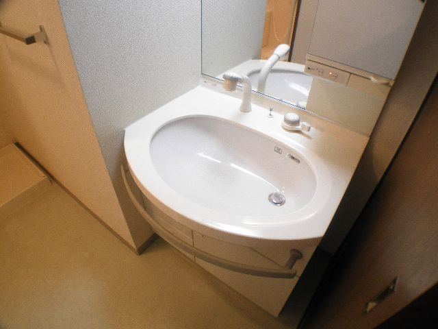 Washroom. Easy-to-use large washbasin