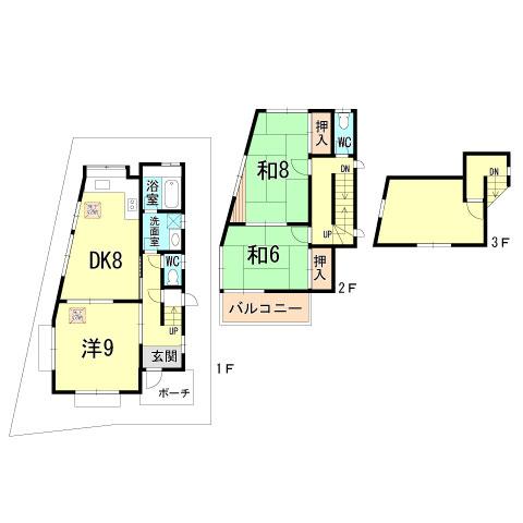 Floor plan. 19,800,000 yen, 3LDK+S, Land area 81.52 sq m , Building area 88.3 sq m