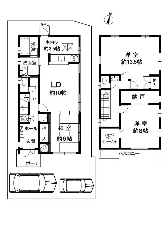 Floor plan. 42,800,000 yen, 3LDK, Land area 117 sq m , Building area 116.83 sq m