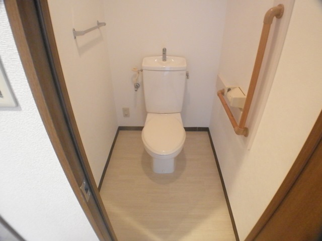 Toilet. It comes with outlet for the Washlet