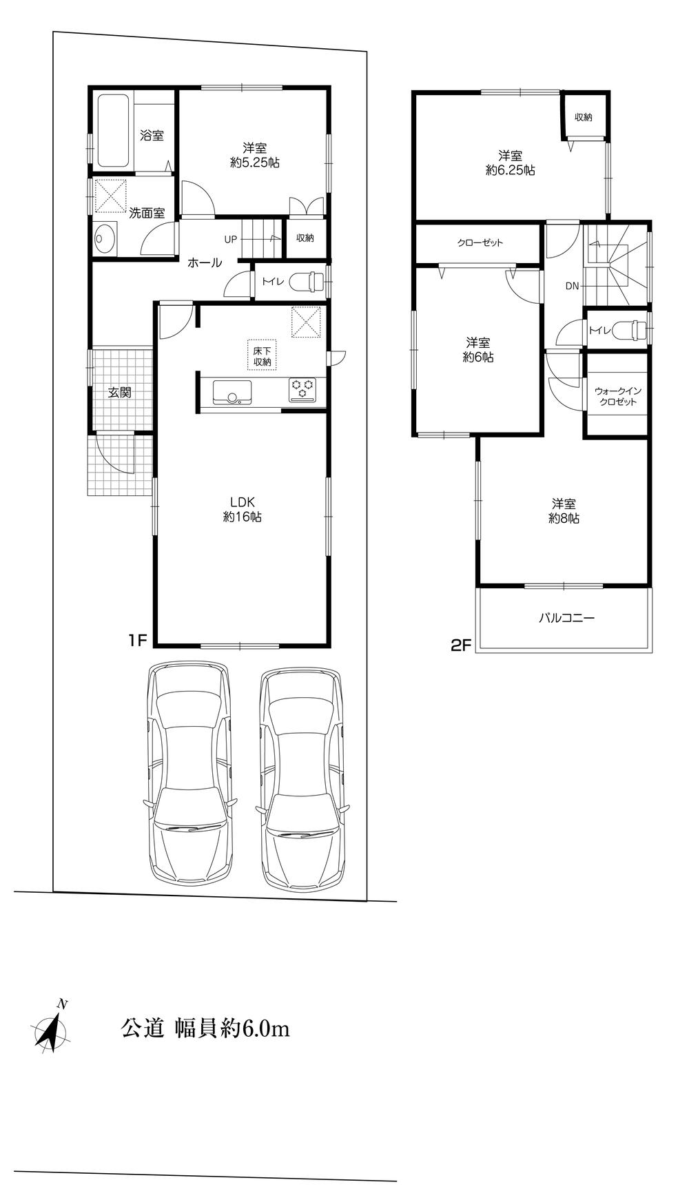 Floor plan. 56,800,000 yen, 4LDK, Land area 121.54 sq m , Building area 98.53 sq m floor plan