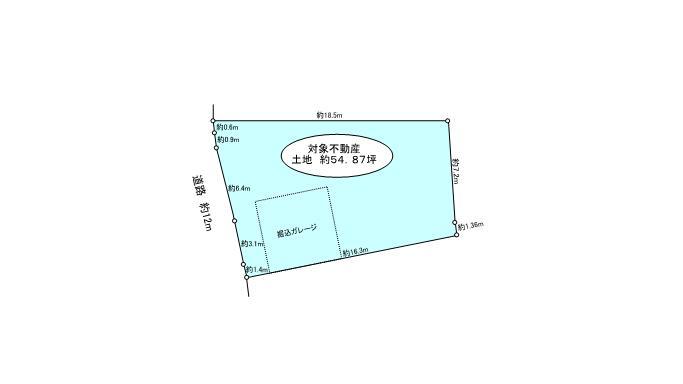 Compartment figure. Land price 59,200,000 yen, Land area 181.4 sq m