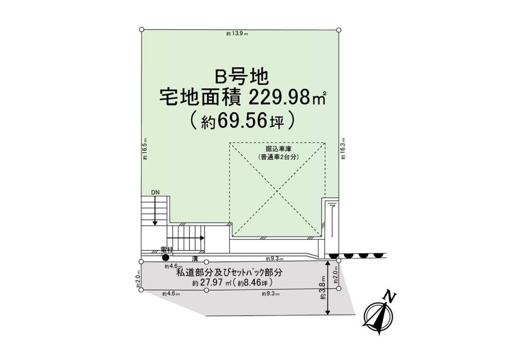 Compartment figure. Land price 68,500,000 yen, Land area 232 sq m