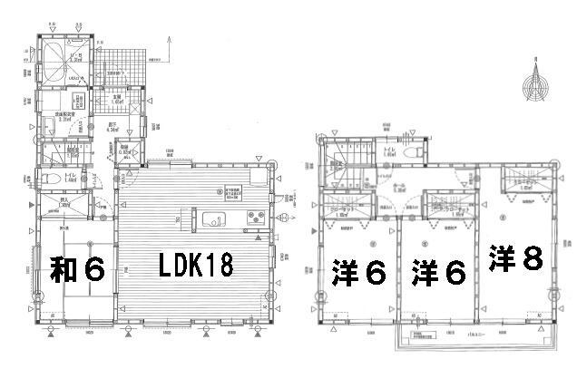 Floor plan. (Phase 1 No. -1), Price 15.9 million yen, 4LDK, Land area 147.33 sq m , Building area 105.98 sq m