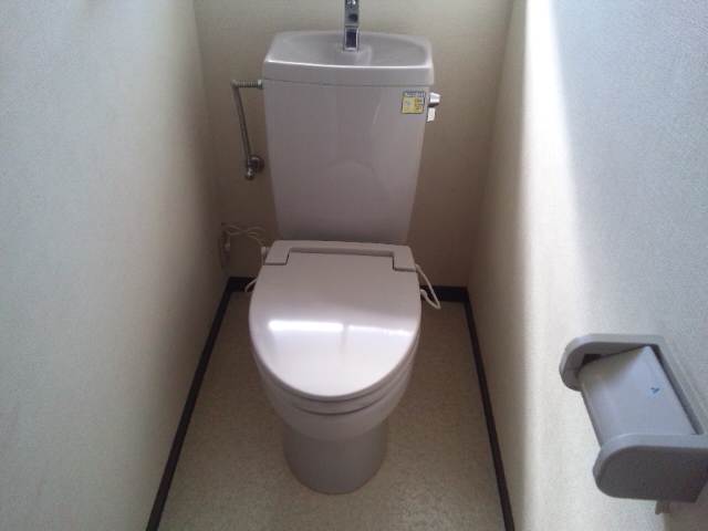 Toilet. Heating toilet seat