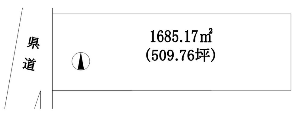 Compartment figure. Land price 50,970,000 yen, Land area 1,685.17 sq m