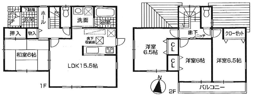Floor plan. (No. 3), Price 21,800,000 yen, 4LDK, Land area 122.06 sq m , Building area 95.58 sq m