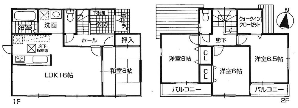 Floor plan. (No. 4), Price 21,800,000 yen, 4LDK, Land area 122.21 sq m , Building area 96.39 sq m