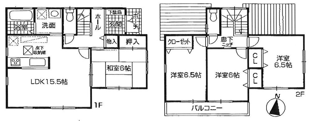 Floor plan. (No. 5), Price 21,800,000 yen, 4LDK, Land area 122.04 sq m , Building area 95.58 sq m