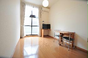 Living and room. It is a studio with a warmth of wood. 1F Flooring