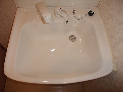 Washroom. Independent wash basin, Shampoo dresser