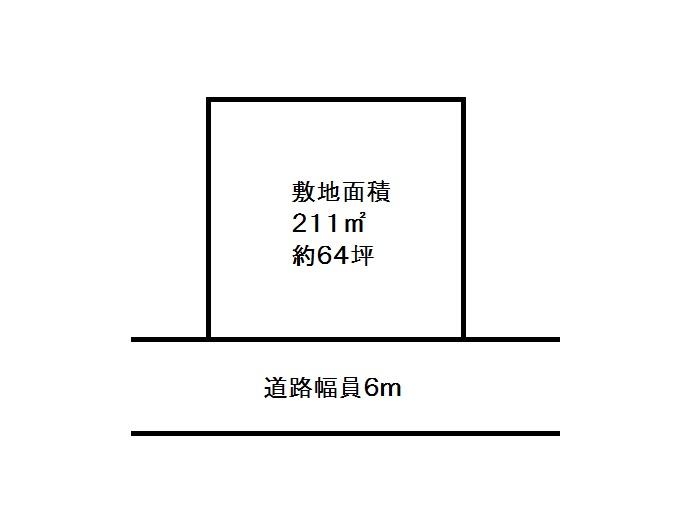 Compartment figure. Land price 14,050,000 yen, Land area 211 sq m