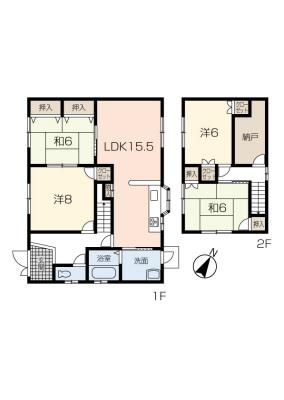 Floor plan. 19,800,000 yen, 4LDK + S (storeroom), Land area 330.17 sq m , Building area 114.05 sq m