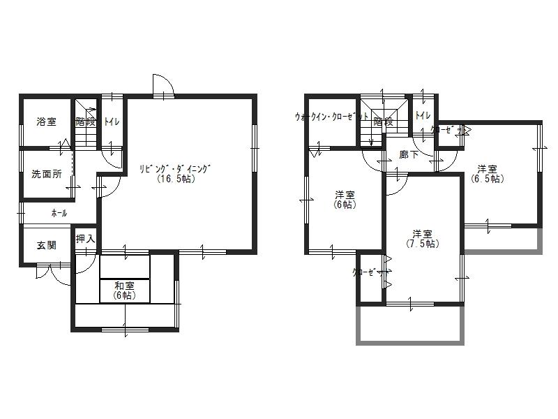 Floor plan. 20.8 million yen, 4LDK, Land area 154.6 sq m , Building area 98.82 sq m