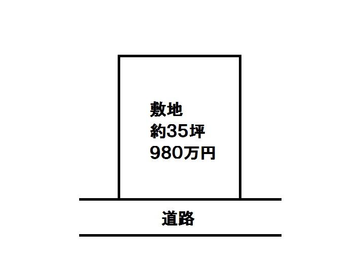 Compartment figure. Land price 8.9 million yen, Land area 115.59 sq m