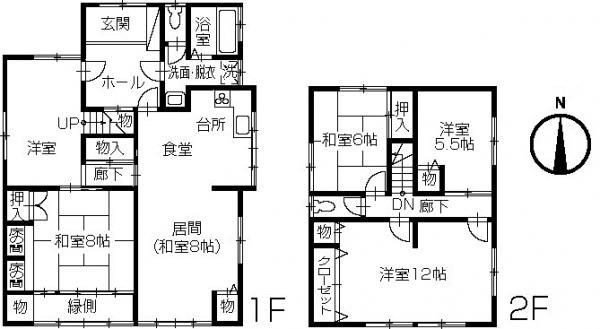 Floor plan. 15.8 million yen, 5LDK, Land area 233.87 sq m , Building area 162.71 sq m 5LDK