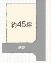 Compartment figure. Land price 16,260,000 yen, Land area 149.4 sq m compartment view