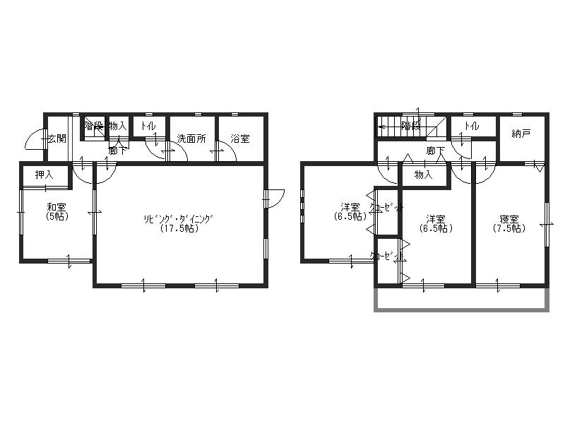 Floor plan. 23.8 million yen, 4LDK, Land area 137.92 sq m , Building area 102.86 sq m