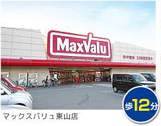 Supermarket. Maxvalu 980m to Higashiyama shop