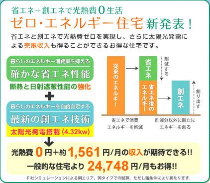 Other.  [zero ・ Energy house new announcement !!] To achieve the utility costs zero in energy saving and energy creation, This good housing that can be further also obtain revenue from electricity sales due to solar power. 