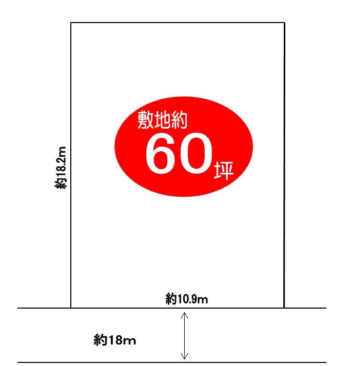 Compartment figure. Land price 10.8 million yen, Land area 198.34 sq m