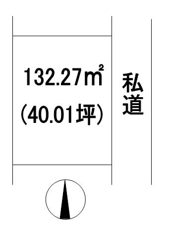 Compartment figure. Land price 13,900,000 yen, Land area 132.27 sq m