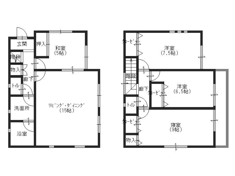 Floor plan. 17.8 million yen, 4LDK, Land area 134.03 sq m , Building area 95.98 sq m